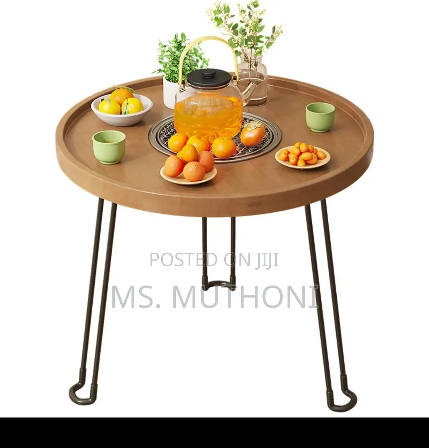 Portable Foldable Round Table (41 Cm )