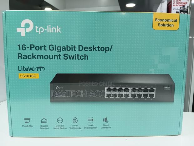 Tp-Link Ls1016g Unmanaged 16 Port Gigabit Switch - main view