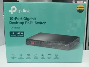 Tp-Link Tl-Sg1210p 10-Port Gigabit Desktop Switch With 8-Port Poe+