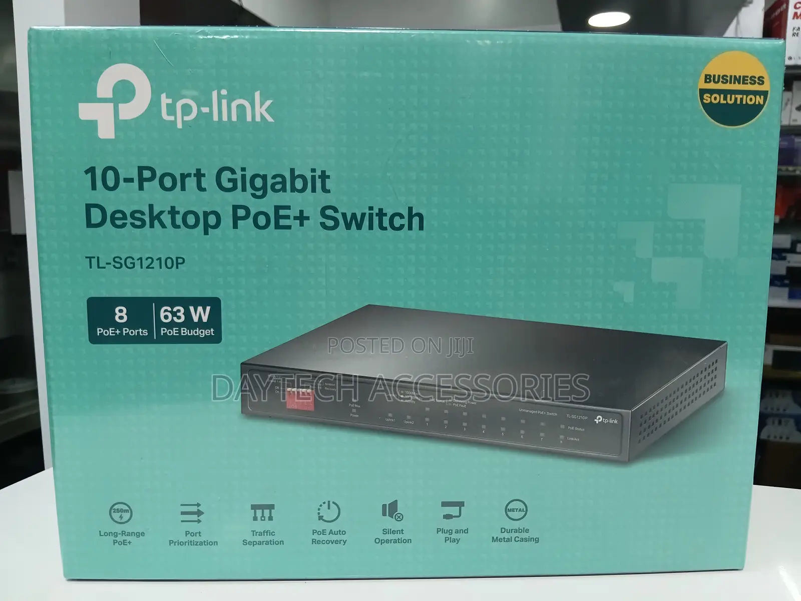 Tp-Link 10-Port Gigabit Desktop Switch With 8-Port Poe - Tl-Sg1210p
