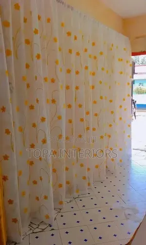 Flowered Sheers for Daytime House Privacy