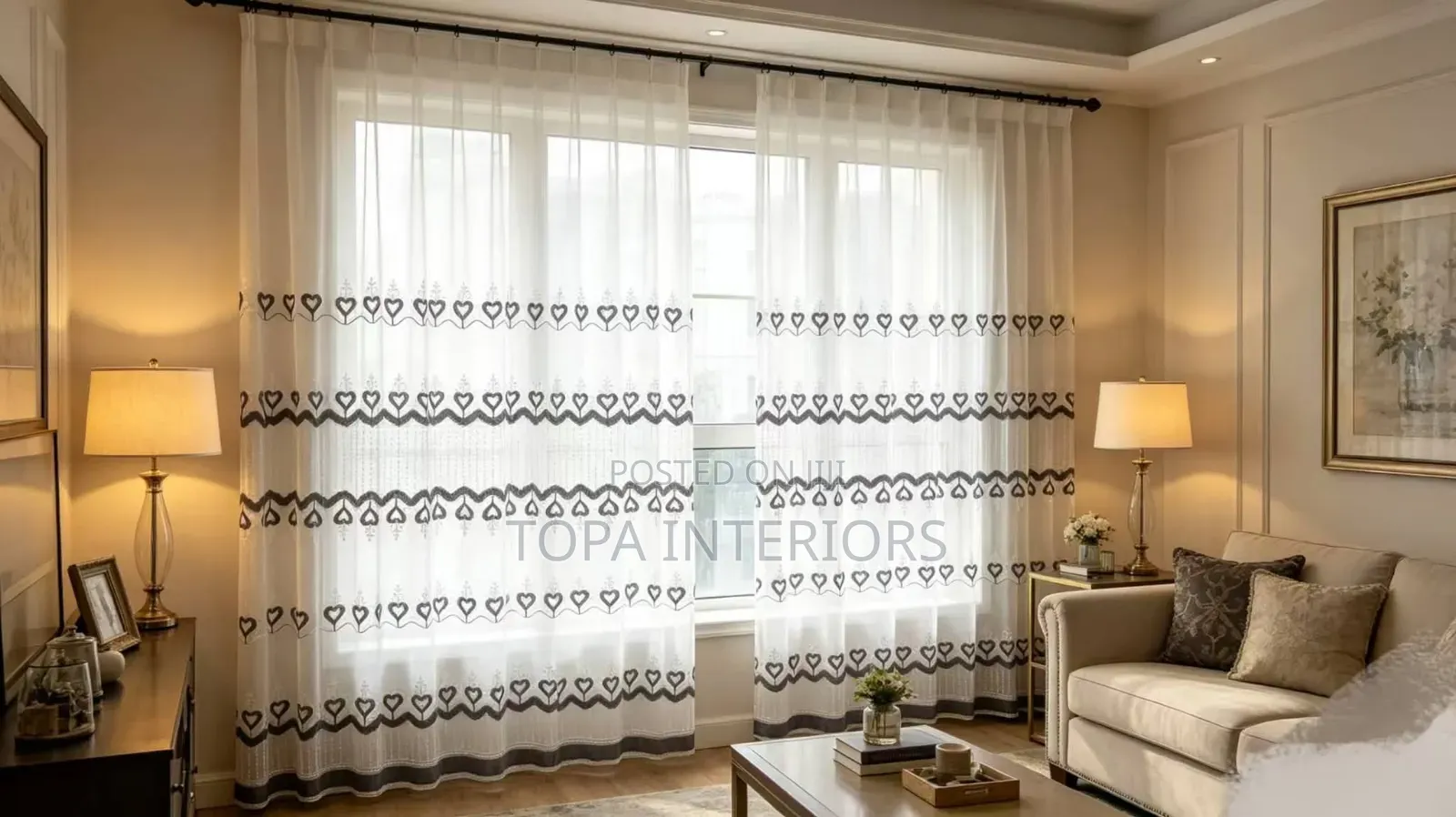 Flowered Sheers for Daytime House Privacy