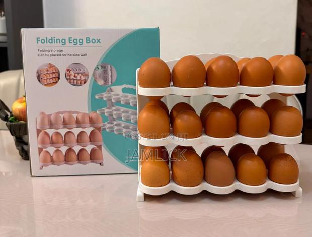 Foldable 3-layer Flip 30-egg Holder – Dv - main view