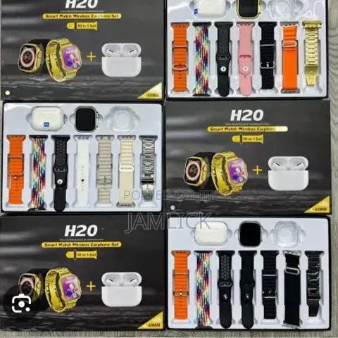 H20 10-in-1 Wireless Smart Watch With Earphone Set –Dv