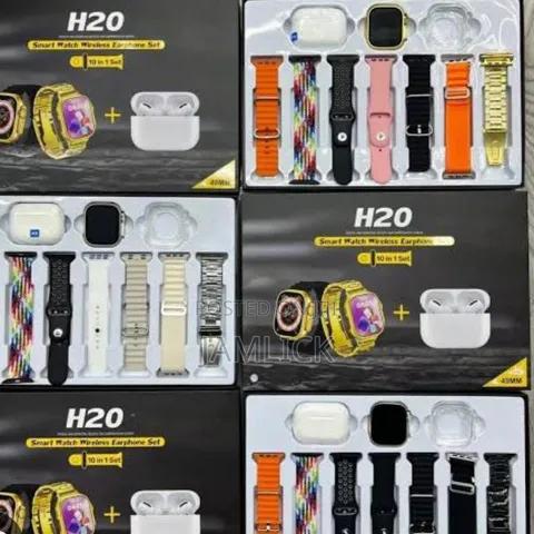 H20 10-in-1 Wireless Smart Watch With Earphone Set –Dv - thumbnail 2