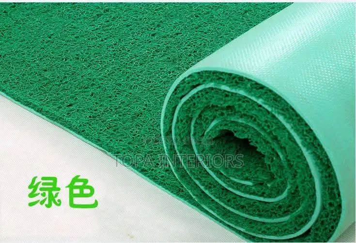 Green Outdoor Rugs PVC Spaghetti Antislip Rubber Mats