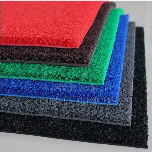 Green Outdoor Rugs PVC Spaghetti Antislip Rubber Mats