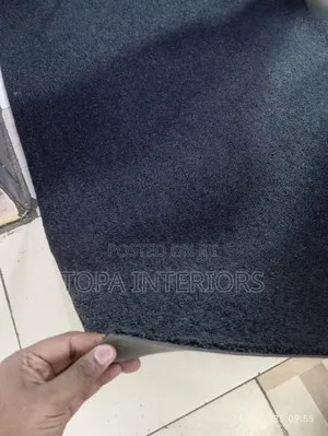 Black Spaghetti PVC Antislip Rubber Mats for Outdoor Rugs