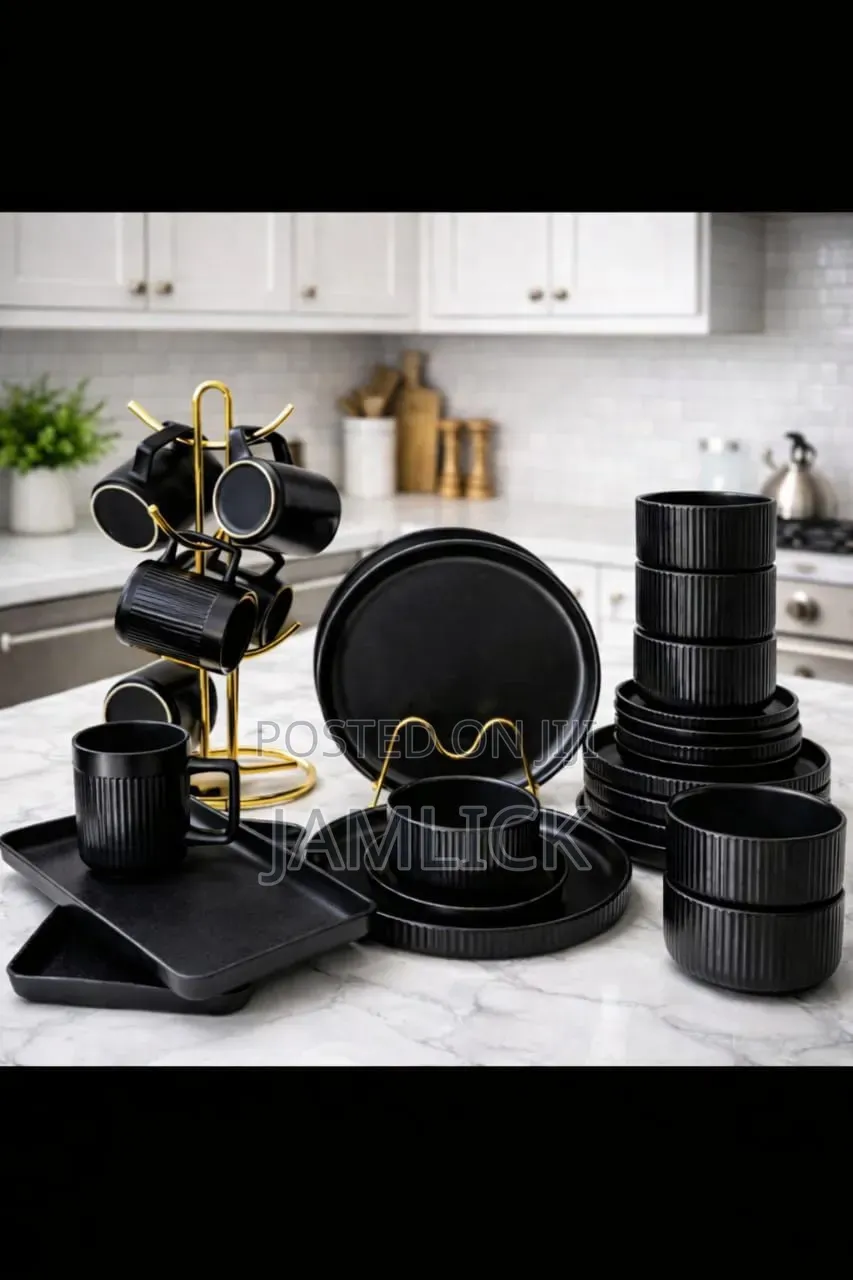 32pcs Matte Stoneware Glossy Finish Dinner Set – Cv