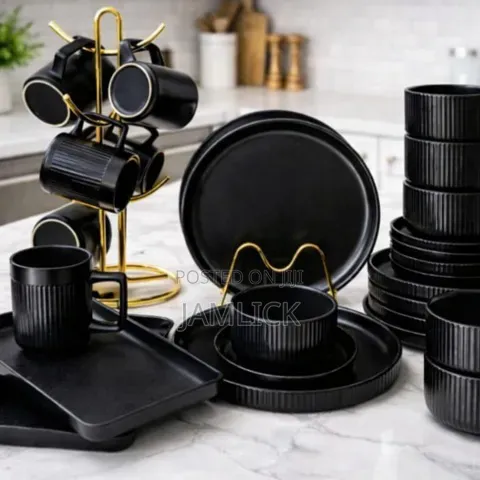 32pcs Matte Stoneware Glossy Finish Dinner Set – Cv