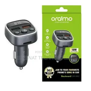 - Oraimo Boulevard Occ-32d Car Charger + Fm Transmitter - 18w Fast