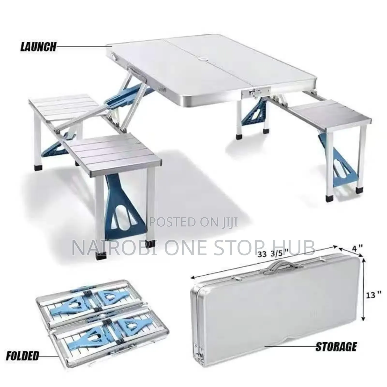 Foldable Camping Table With Seats