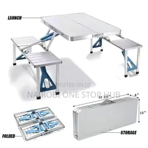 Foldable Camping Table With Seats