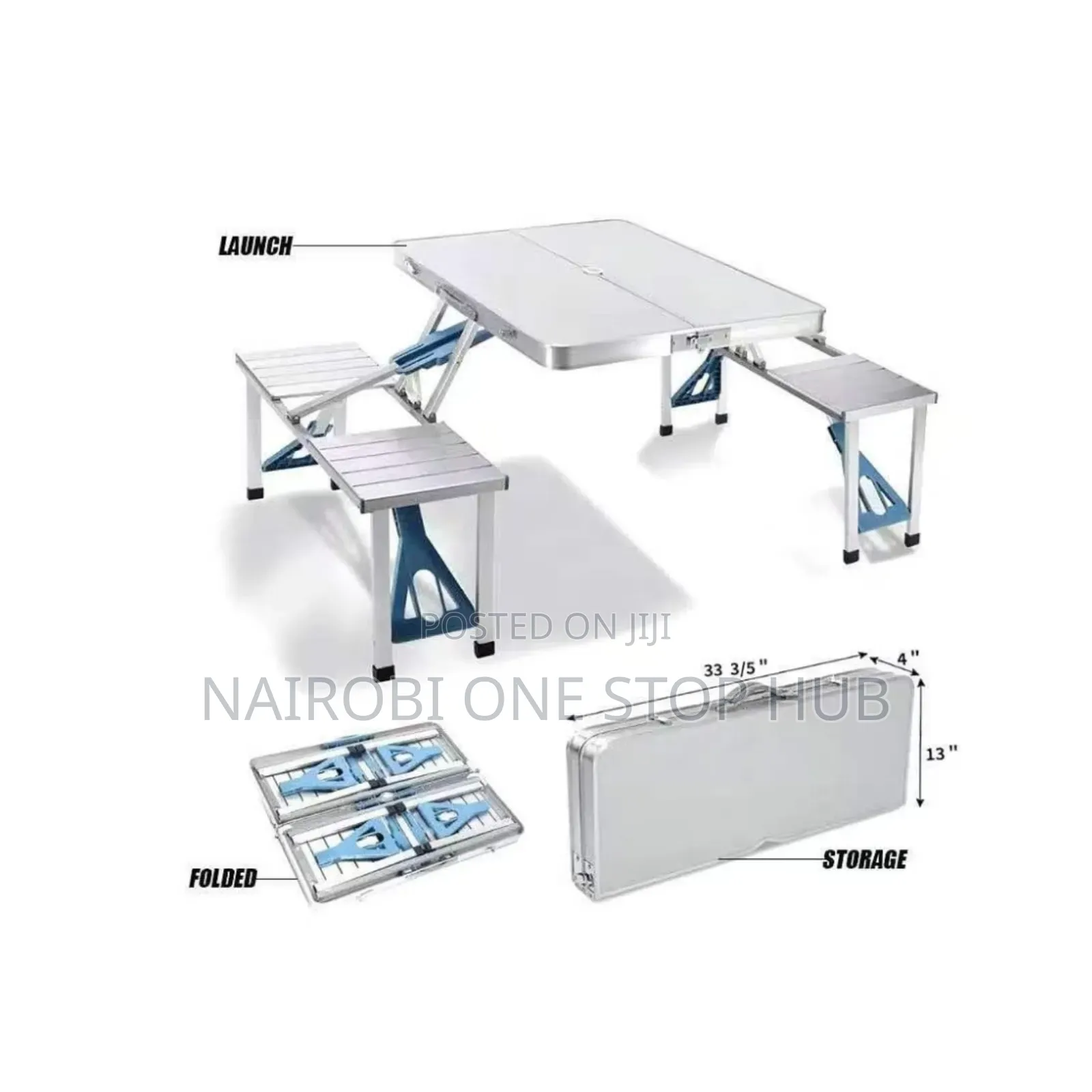 Foldable Camping Table With Seats