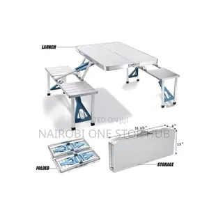 Foldable Camping Table With Seats
