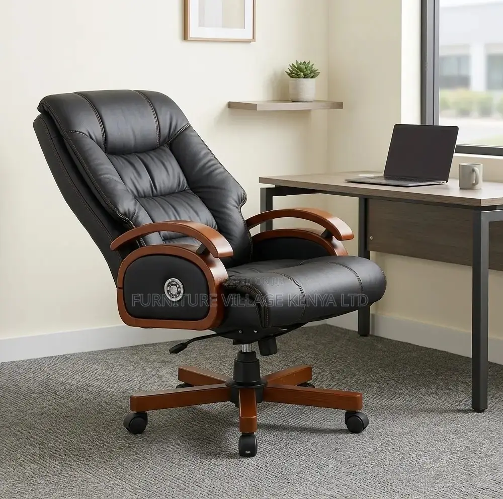 Office Chair;Vintage Genuine Leather Executive Office Chair