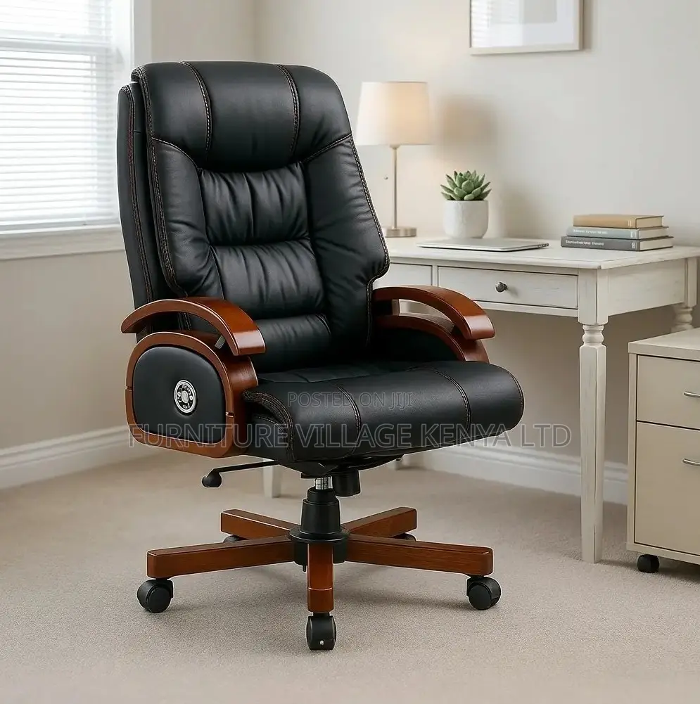 Office Chair;Vintage Genuine Leather Executive Office Chair