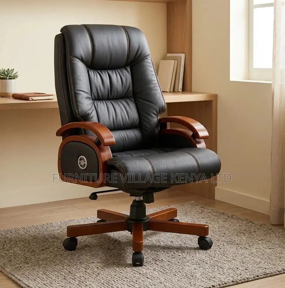 Office Chair;Vintage Genuine Leather Executive Office Chair