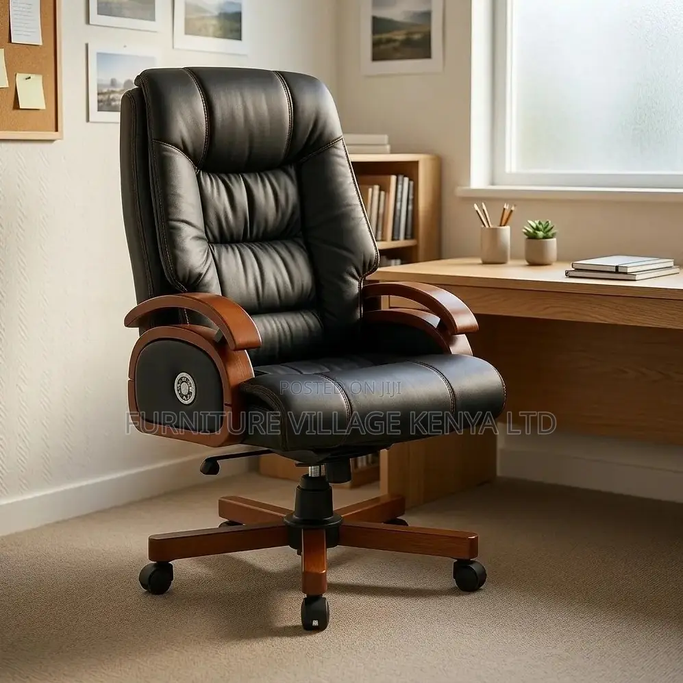 Office Chair;Vintage Genuine Leather Executive Office Chair