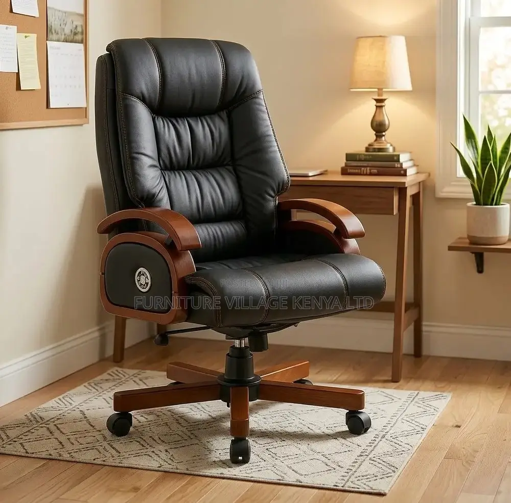 Office Chair;Vintage Genuine Leather Executive Office Chair
