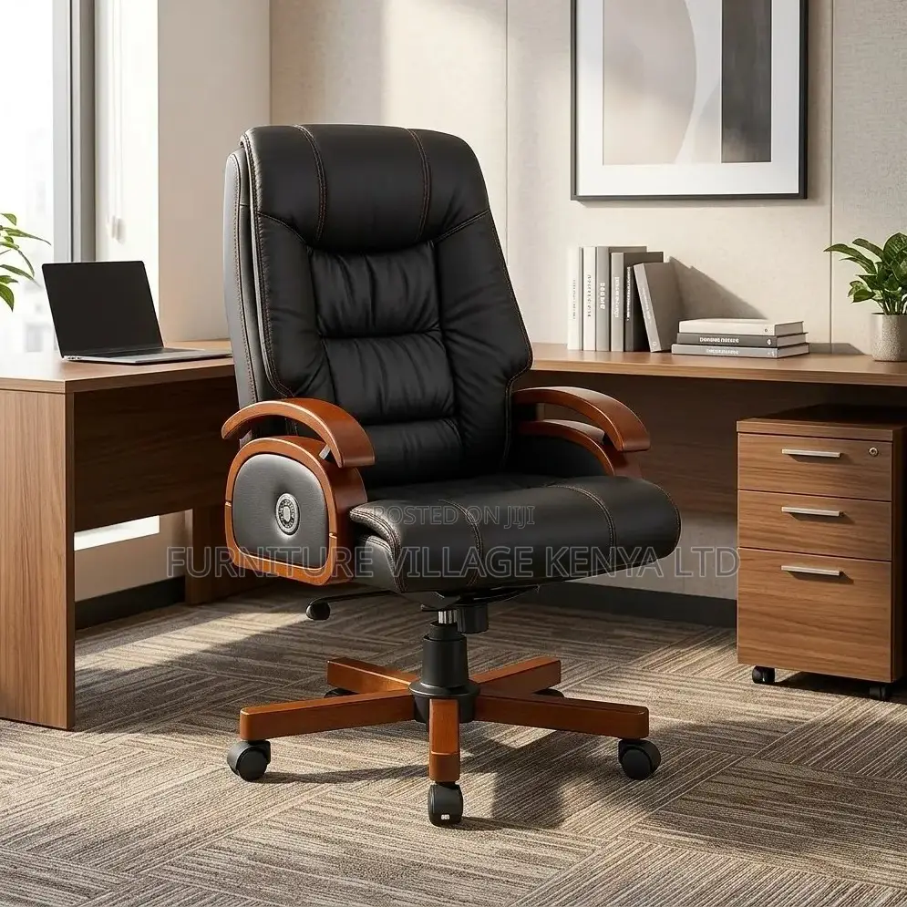 Office Chair;Vintage Genuine Leather Executive Office Chair