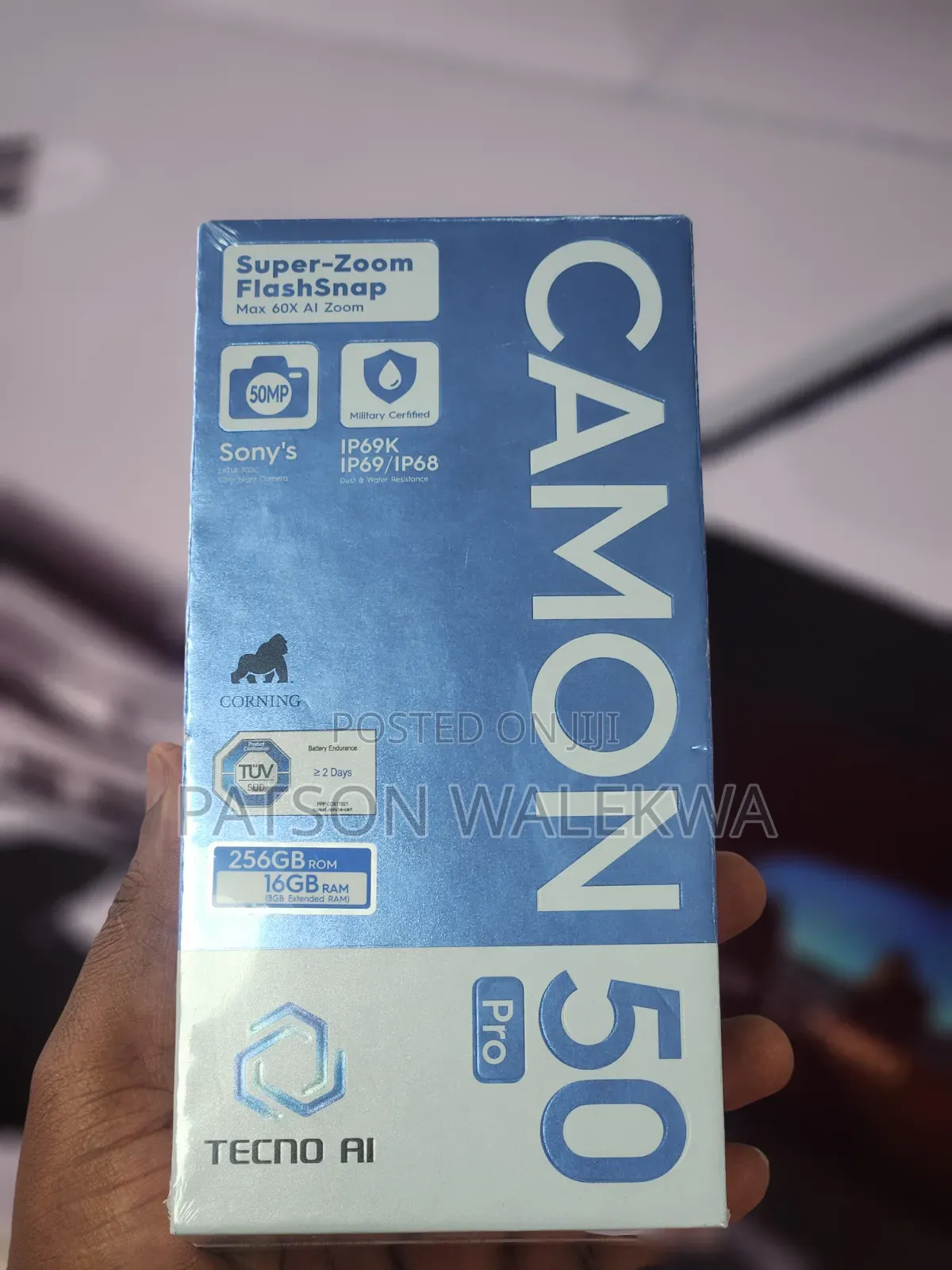New Tecno Camon 50 Pro 256 GB Silver