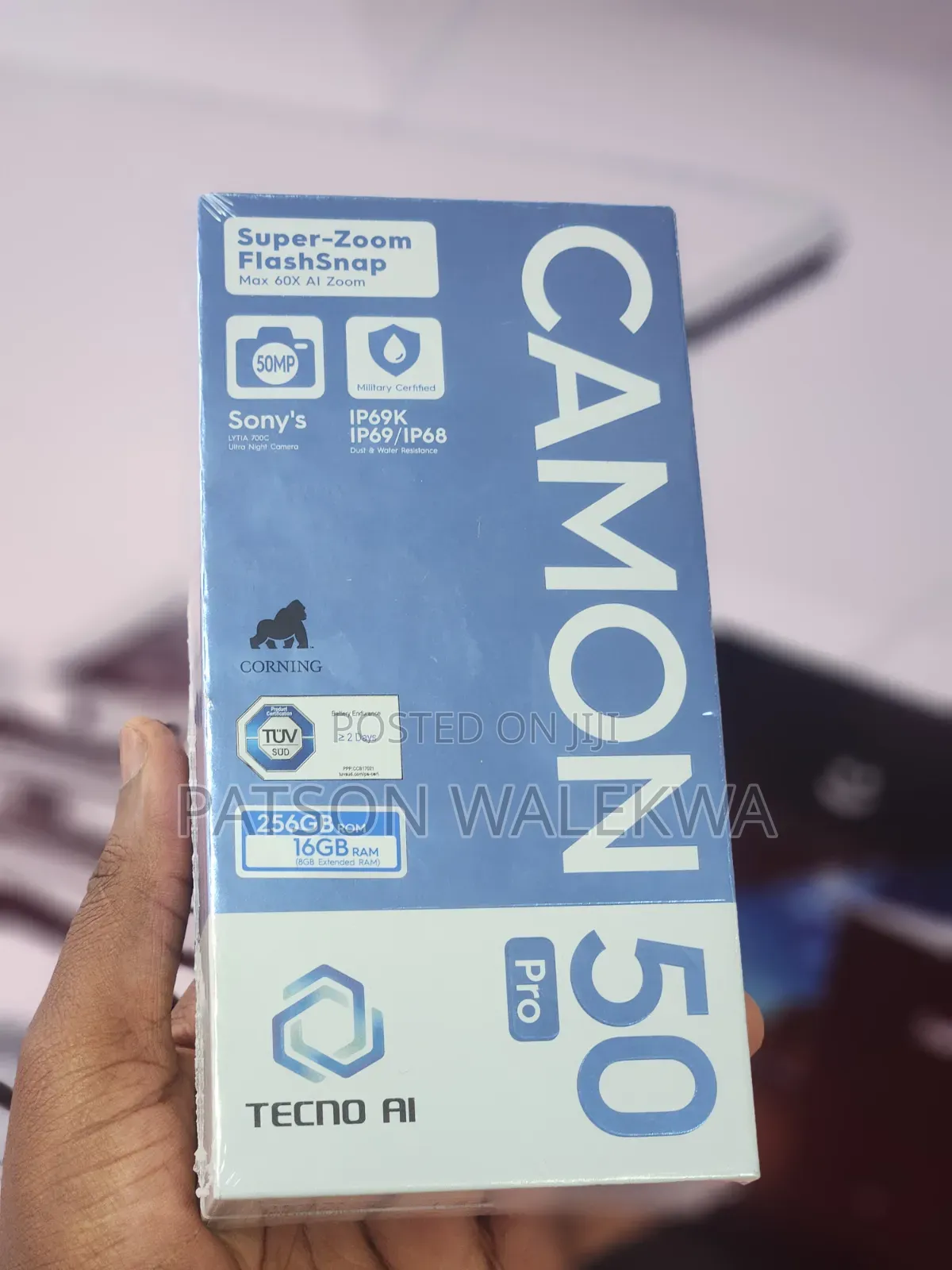 New Tecno Camon 50 Pro 256 GB Silver