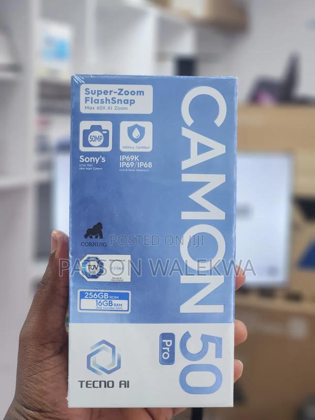 New Tecno Camon 50 Pro 256 GB Silver - thumbnail 4