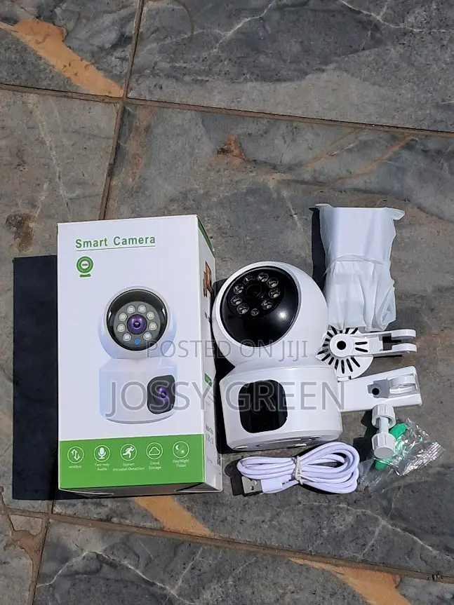 Hd Dual Lens Wireless Outdoor Security Camera With Two-Way Audio