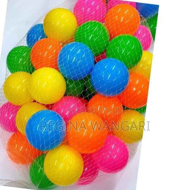 *50pcs Colorful Balls Come in a Convenient Mesh Storage Bag,