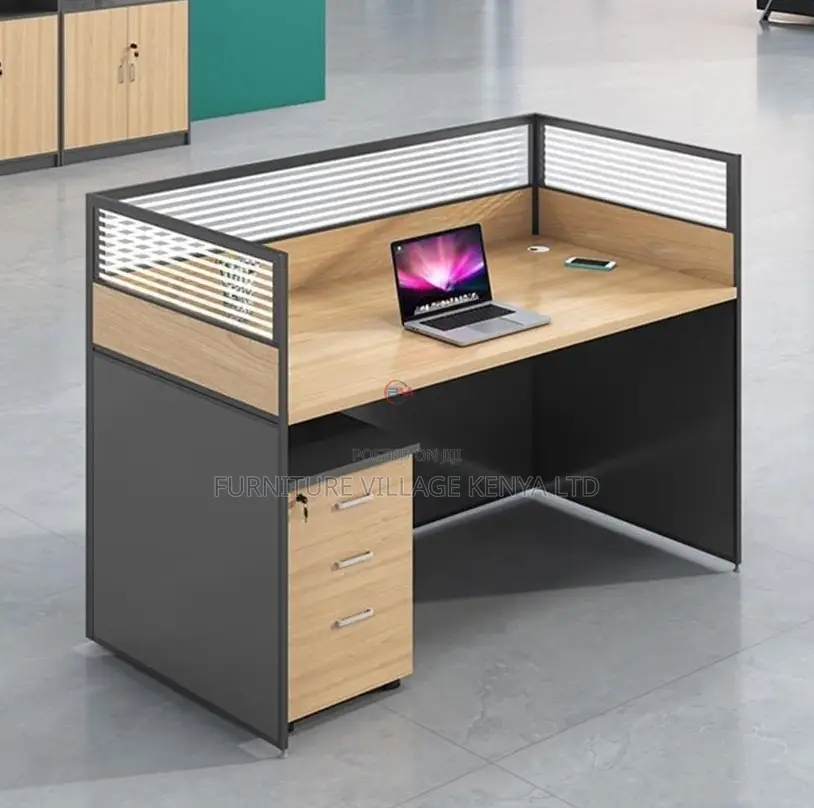 Ergonomic 1-Seater Modular Desk With Mobile Pedestal
