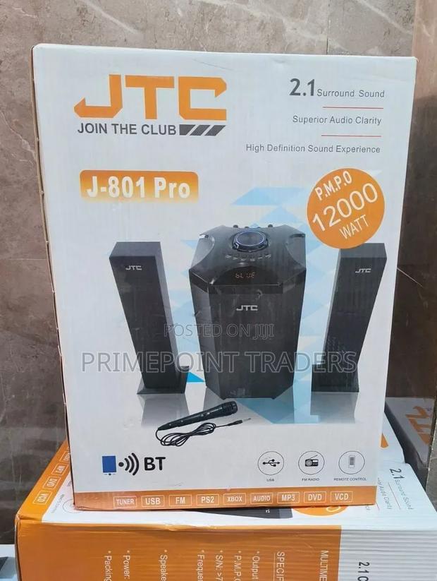 JTC Mtungi Bluetooth Home Theatre Speaker System – 12,000w Audio Perfo