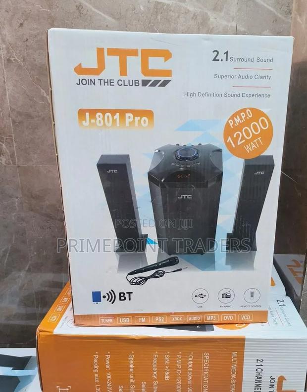 JTC Mtungi 2.1ch Entertainment Speaker System With Bluetooth, Fm Usb - main view