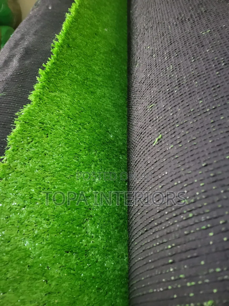 Stairs Floor Artificial Green Grass Carpets Installation