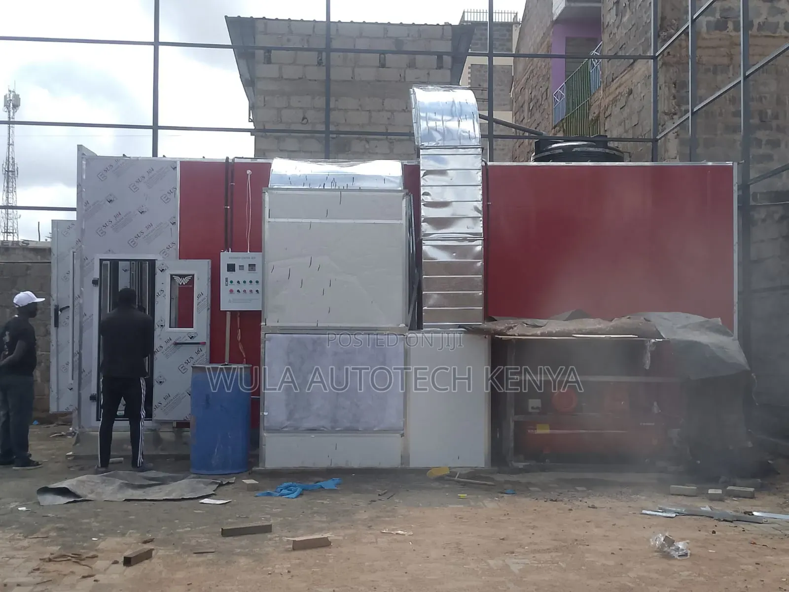 Lower Noise Operation Heavy Duty Power Spray Paint Booth Machine