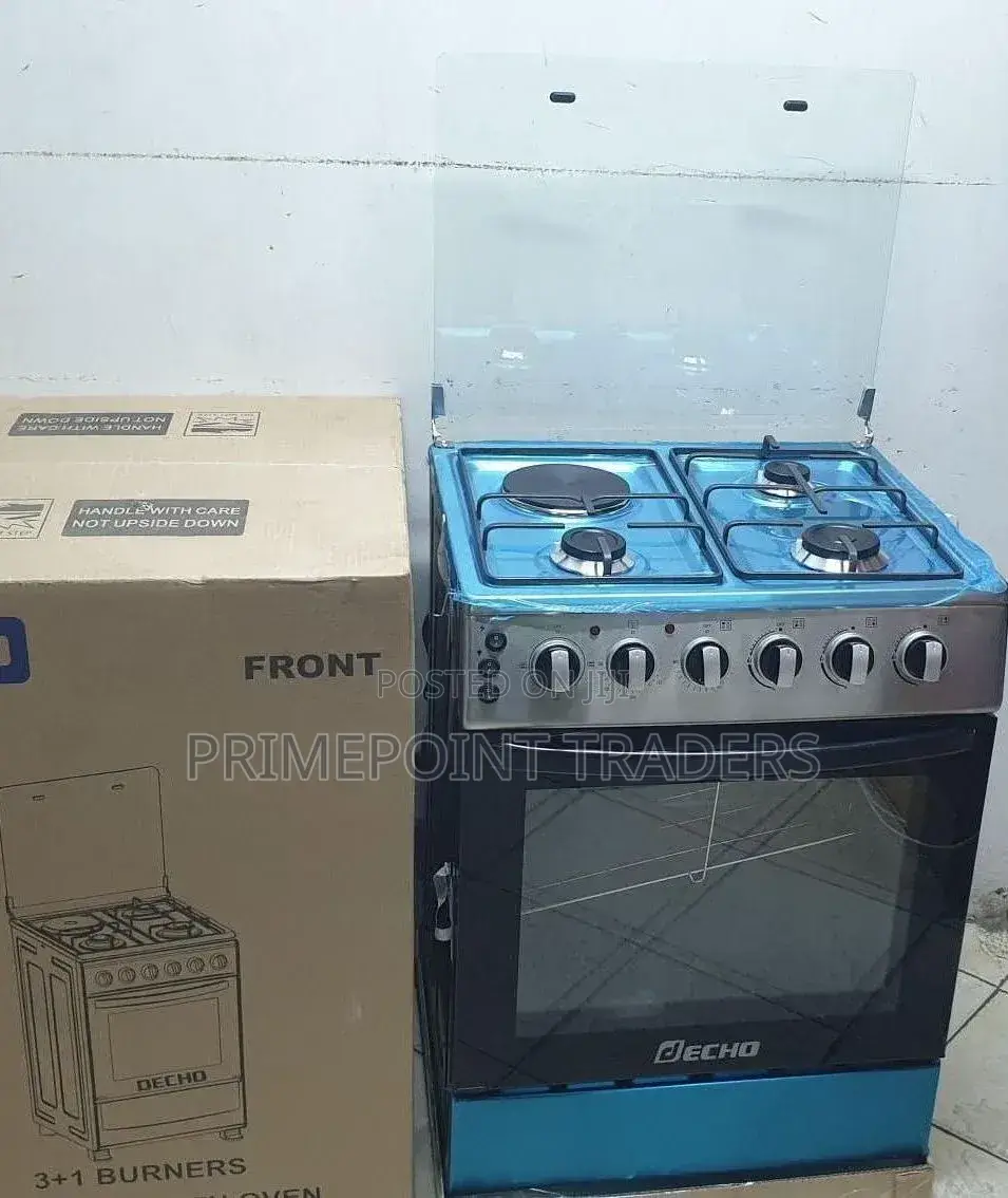 Decho 60×60 3 Gas + 1 Electric Plate Cooker With Electric Oven