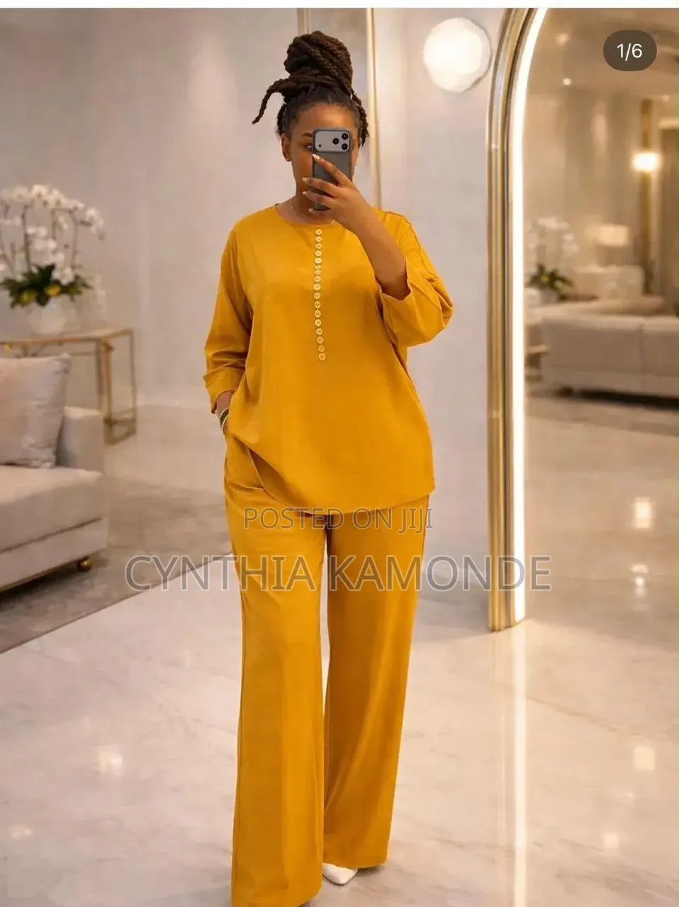 Linen Material Two Piece Set