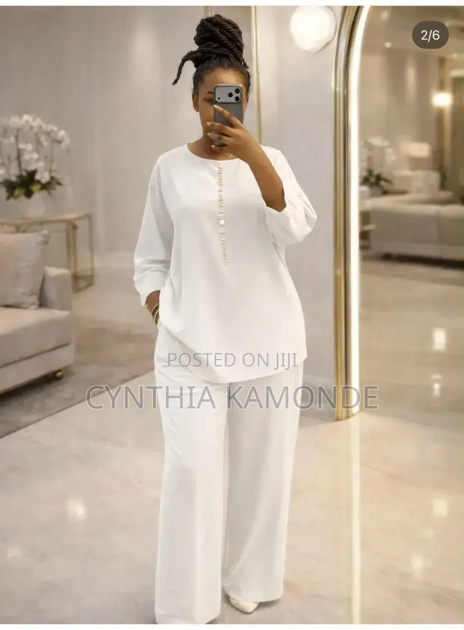 Linen Material Two Piece Set