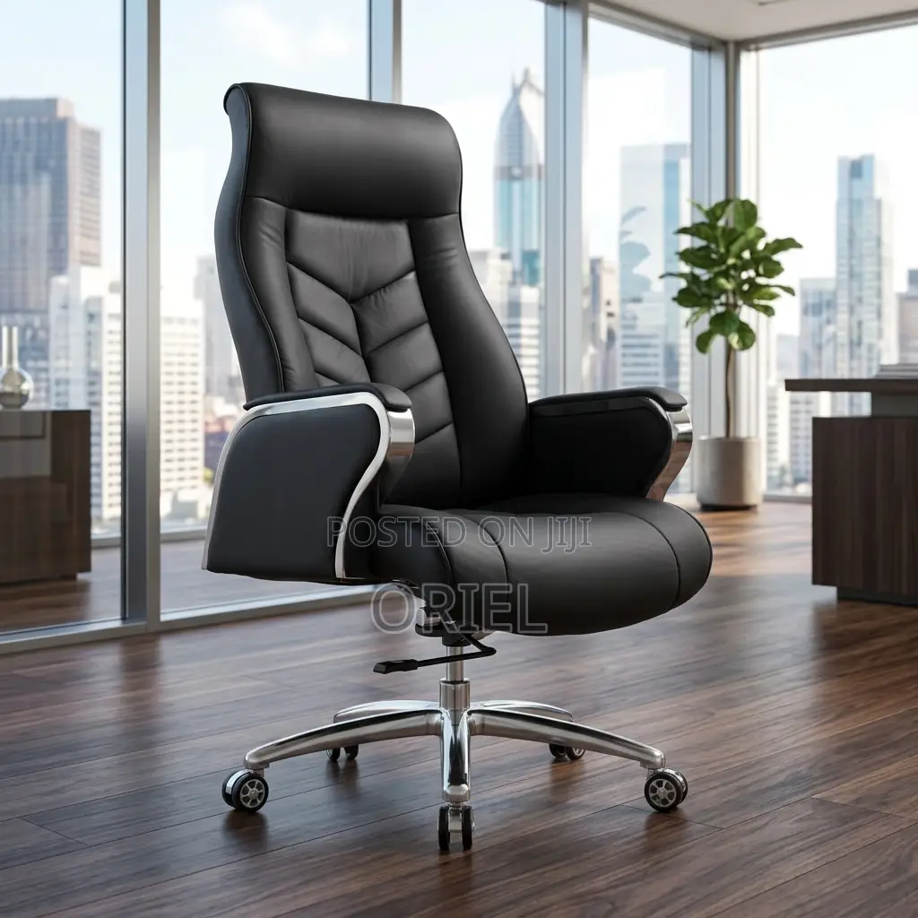 Office Chair : Executive Revolving Office Leather Chair