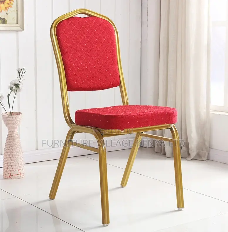 Gold Metal Frame Conference Banquet Chair
