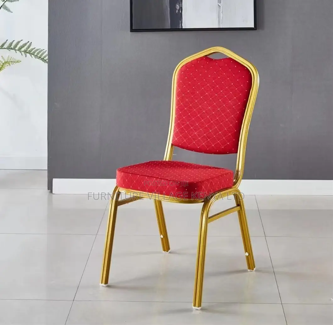 Gold Metal Frame Conference Banquet Chair