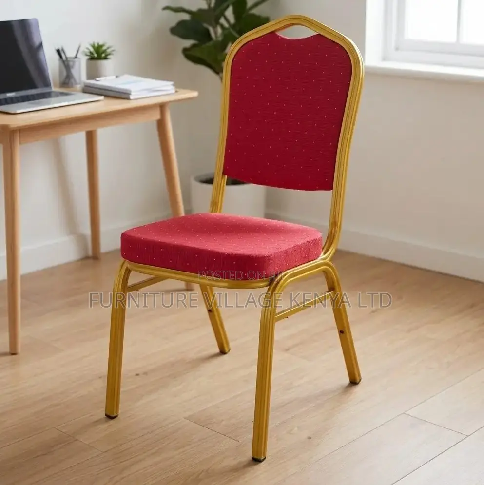 Gold Metal Frame Conference Banquet Chair