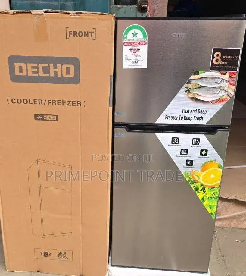 Decho 128 Litres Double Door Refrigerator – Compact, Stylish Energy