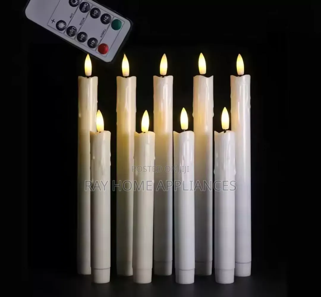 2 in 1 Flameless Led Candle White Colour