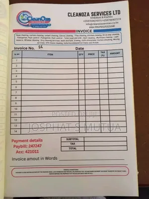 Invoice Books Design and Printing