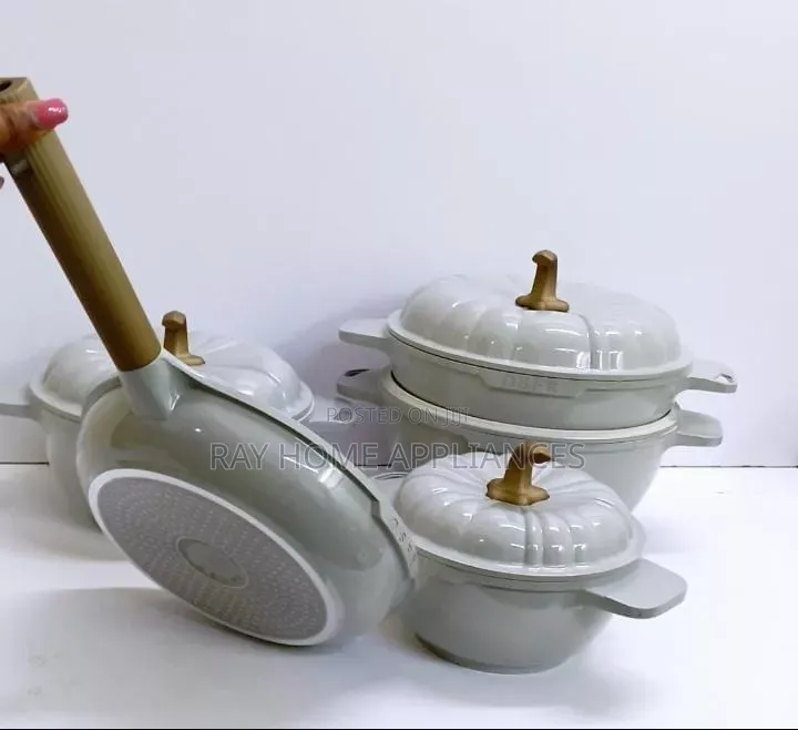 9pieces Usfe Pumpkin Granite Cookware Set