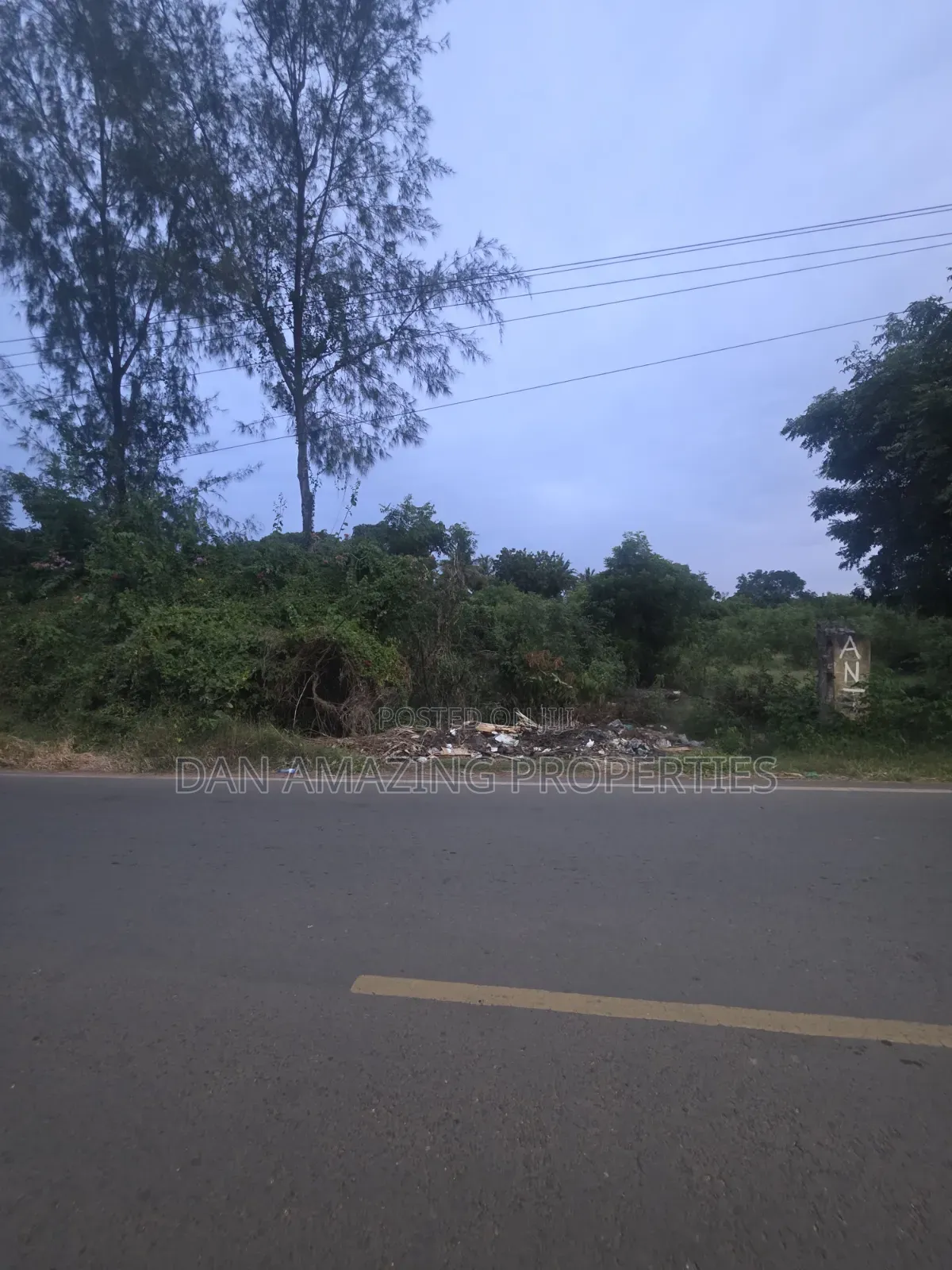 Half an Acre in Diani Lofta Road for Sale Touching Tarmac
