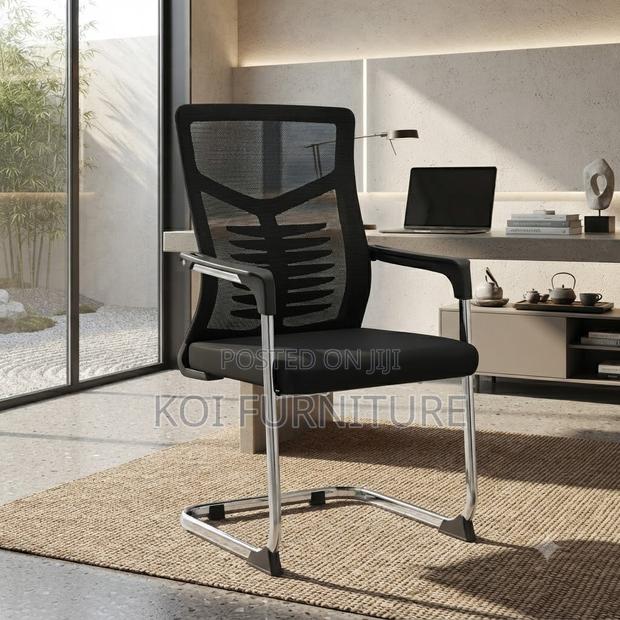 Office Chairs; High Back Breathable Visitors Office Reception Chairs - thumbnail 5