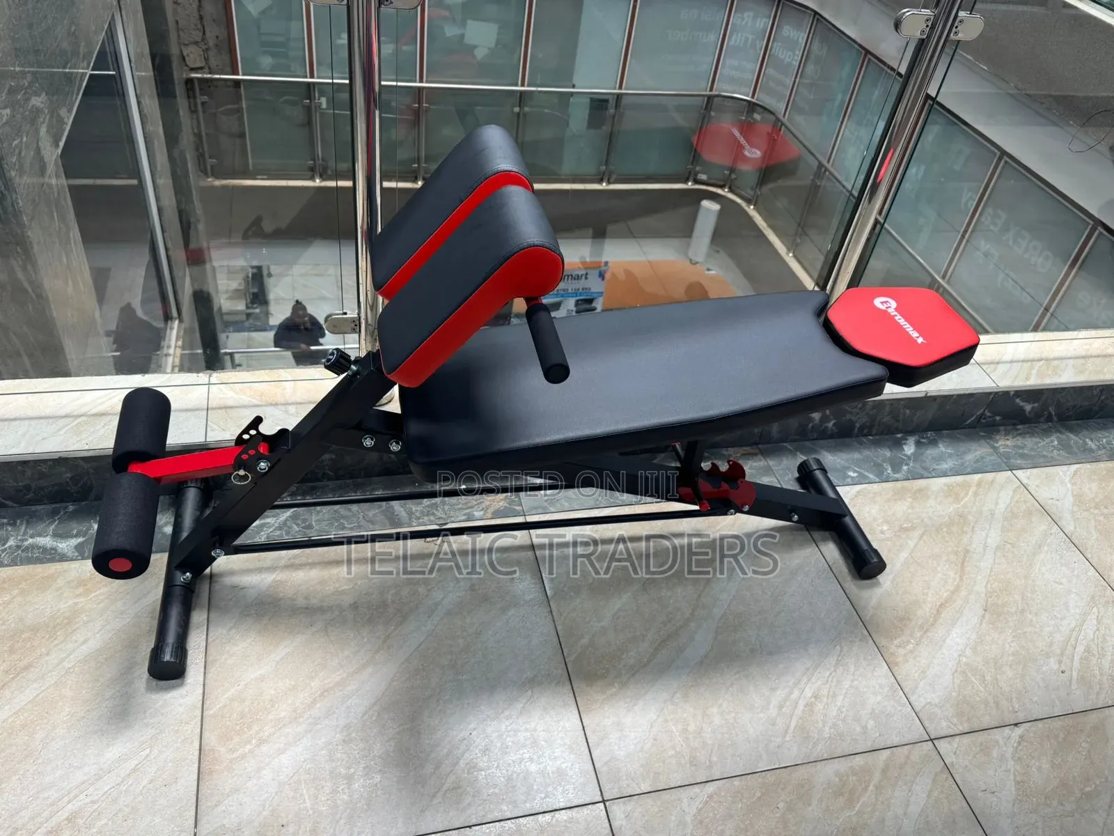 Adjustable Decline Sit-Up Bench With Leg Support