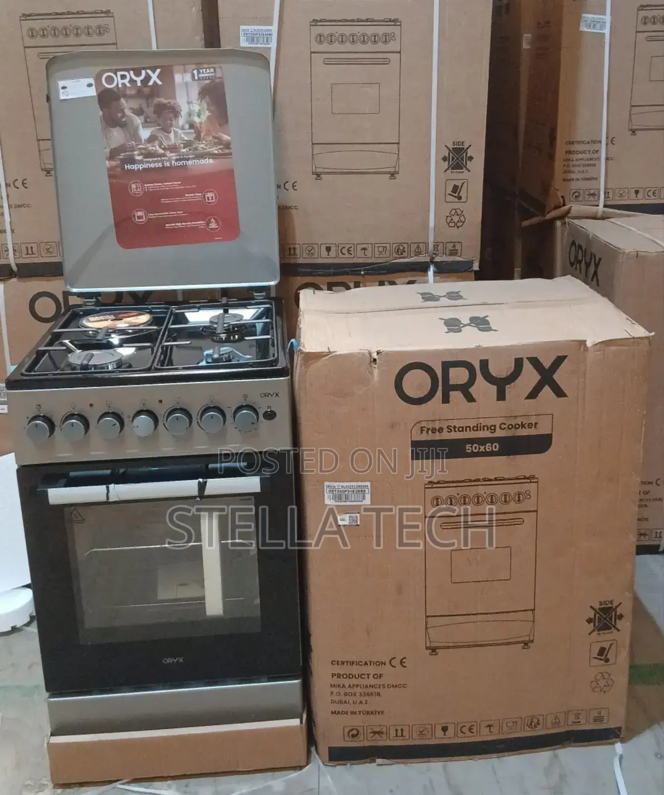 50*50 Mika Oryx Standing Cooker ,Gas Pool Jet Burners